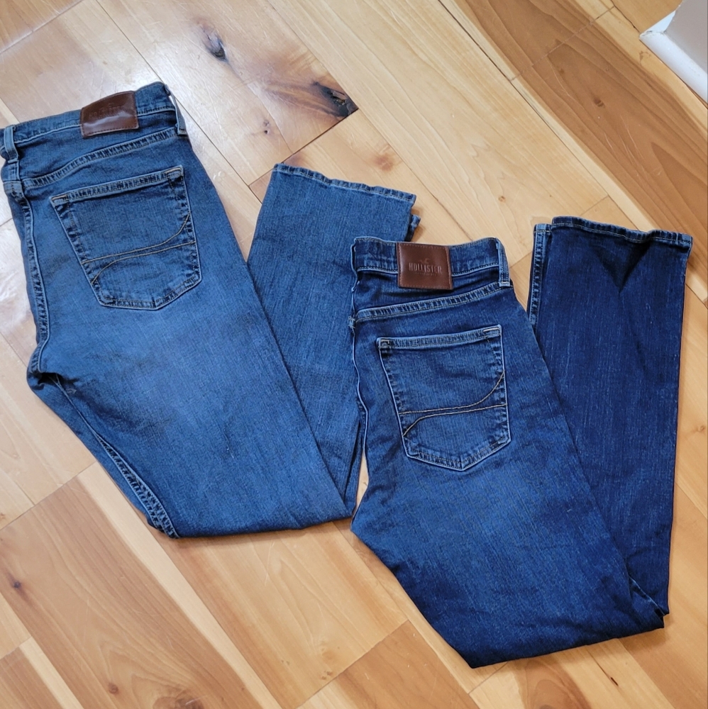 2 Pair Hollister Slim Straight Epic Flex Jean